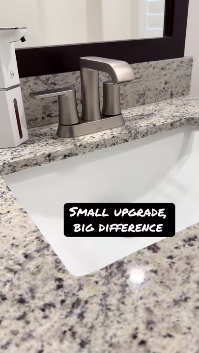 Bathroom faucet upgrade completed by AAV Plumbing